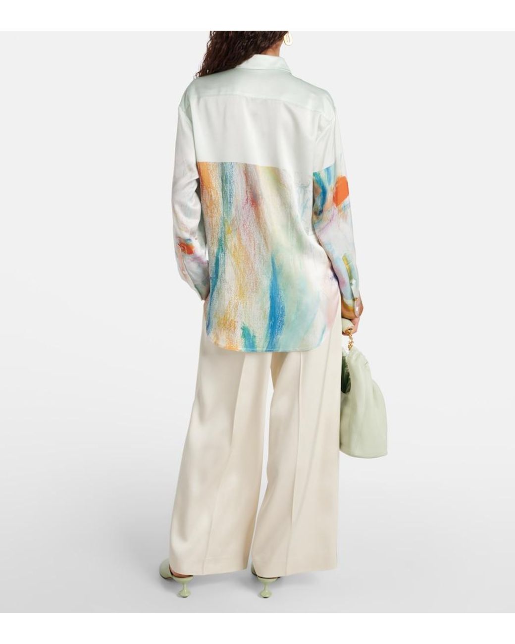 JACQUES WEI Blue Printed Shirt