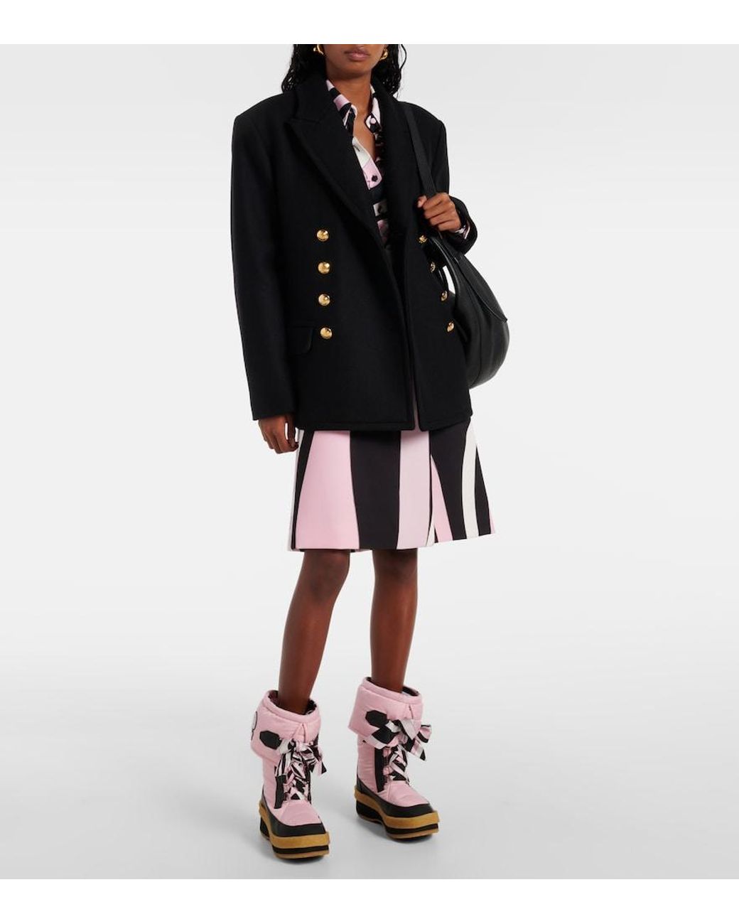 Emilio Pucci Pink Iride Snow Boots