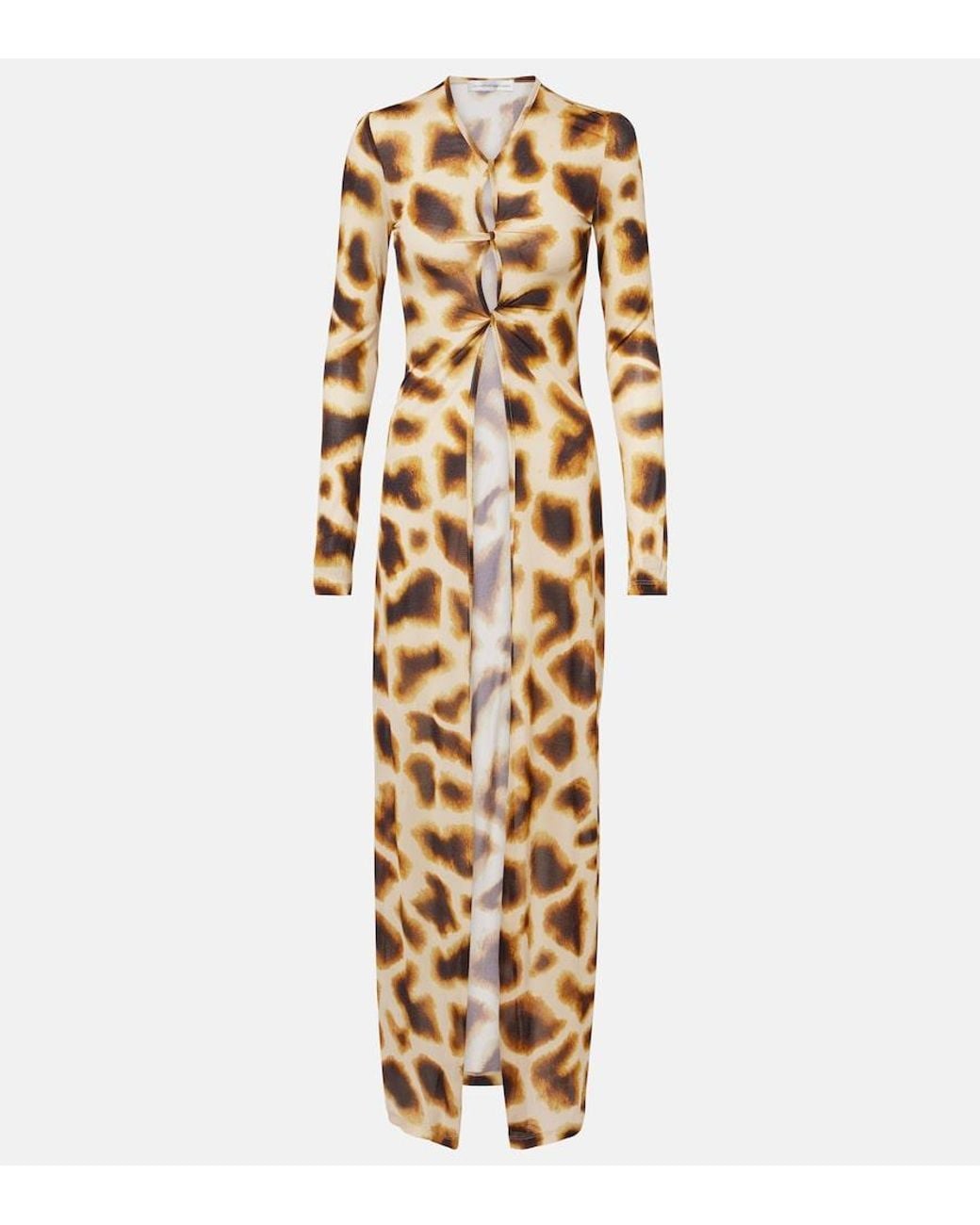 Christopher Esber Metallic Printed Jersey Top