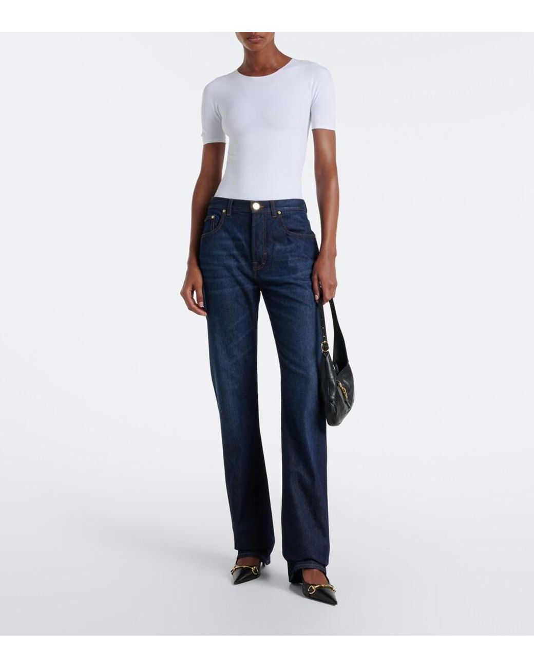 Jeans Regular Interlocking G di Gucci in Blue