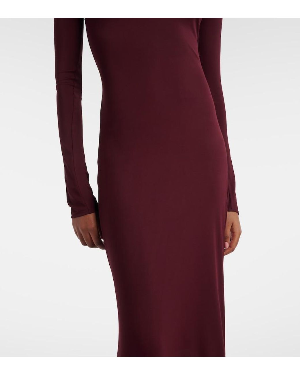 Alaïa Purple Jersey Gown