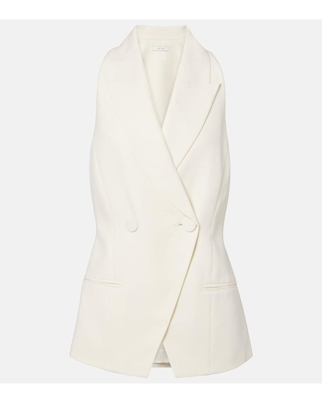 Chaleco De Crepe The Sei de color White