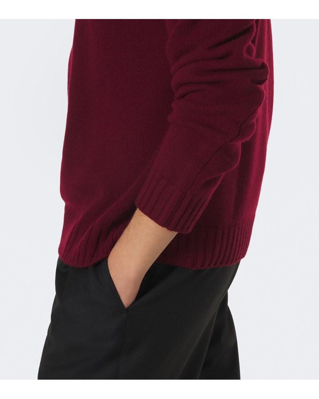 Saman Amel Red Gio Cashmere Sweater for men