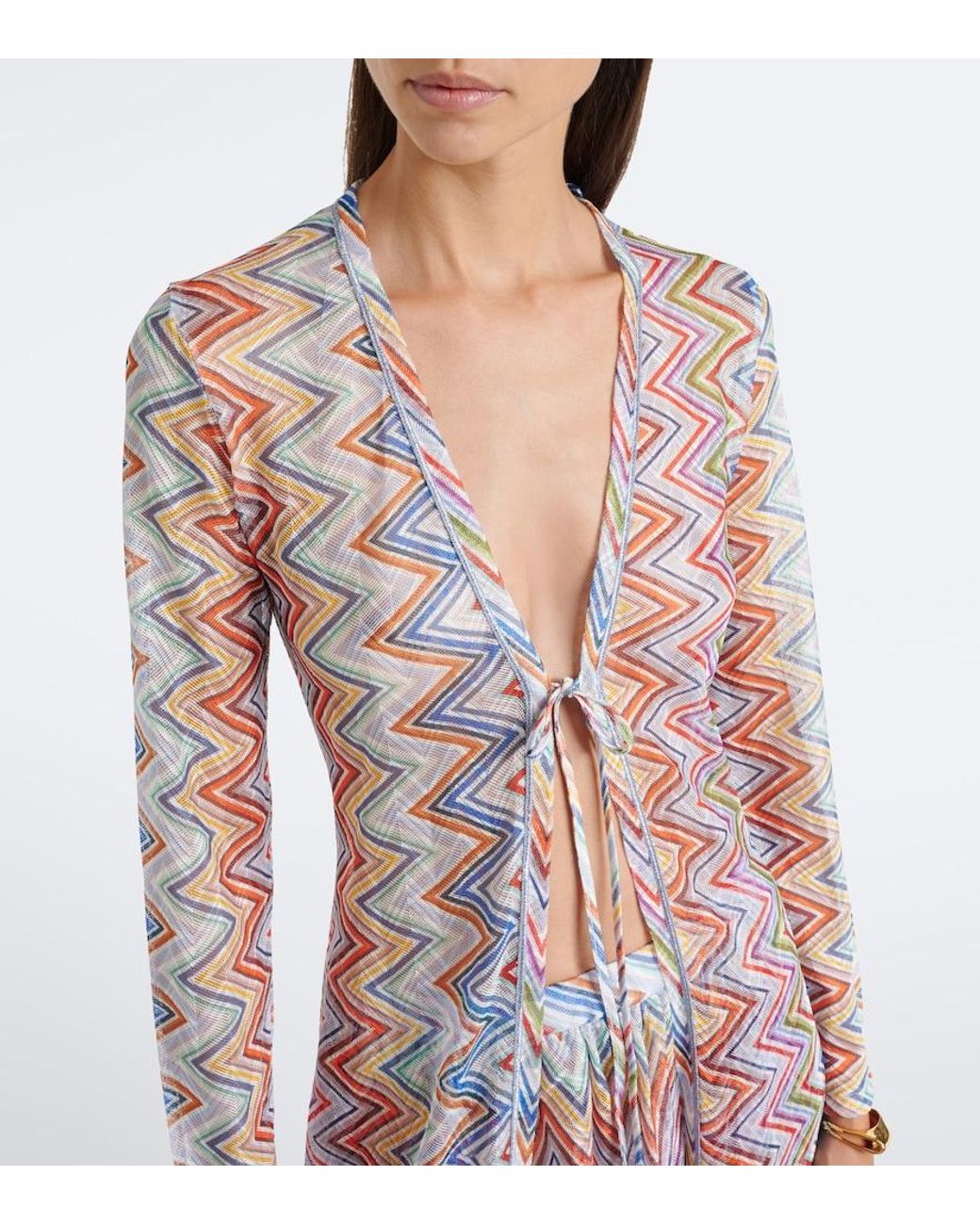 Pareo En Zigzag Missoni de color Multicolor