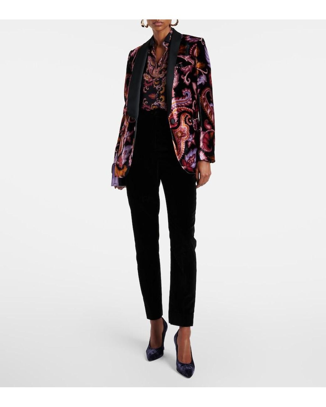 Etro Black Paisley Silk Shirt