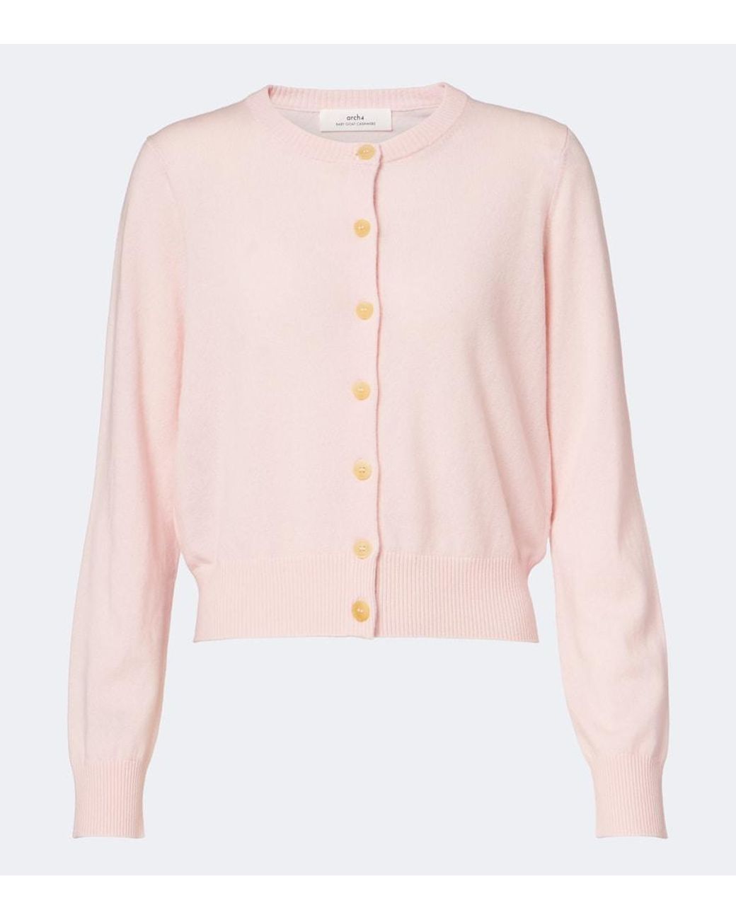 arch4 Pink Celestina Cashmere Cardigan