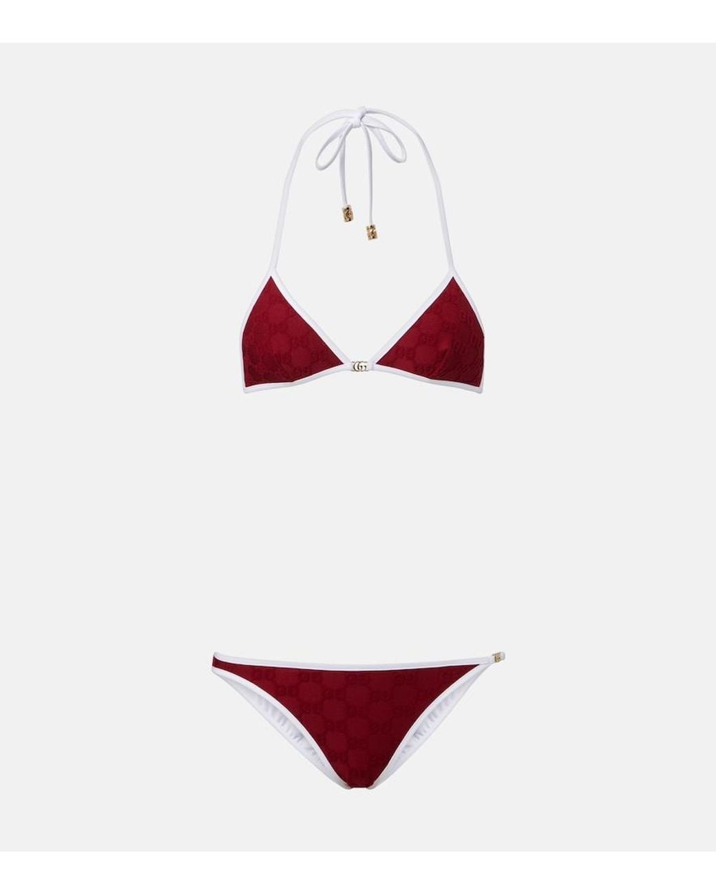 Gucci Red Gg Bikini