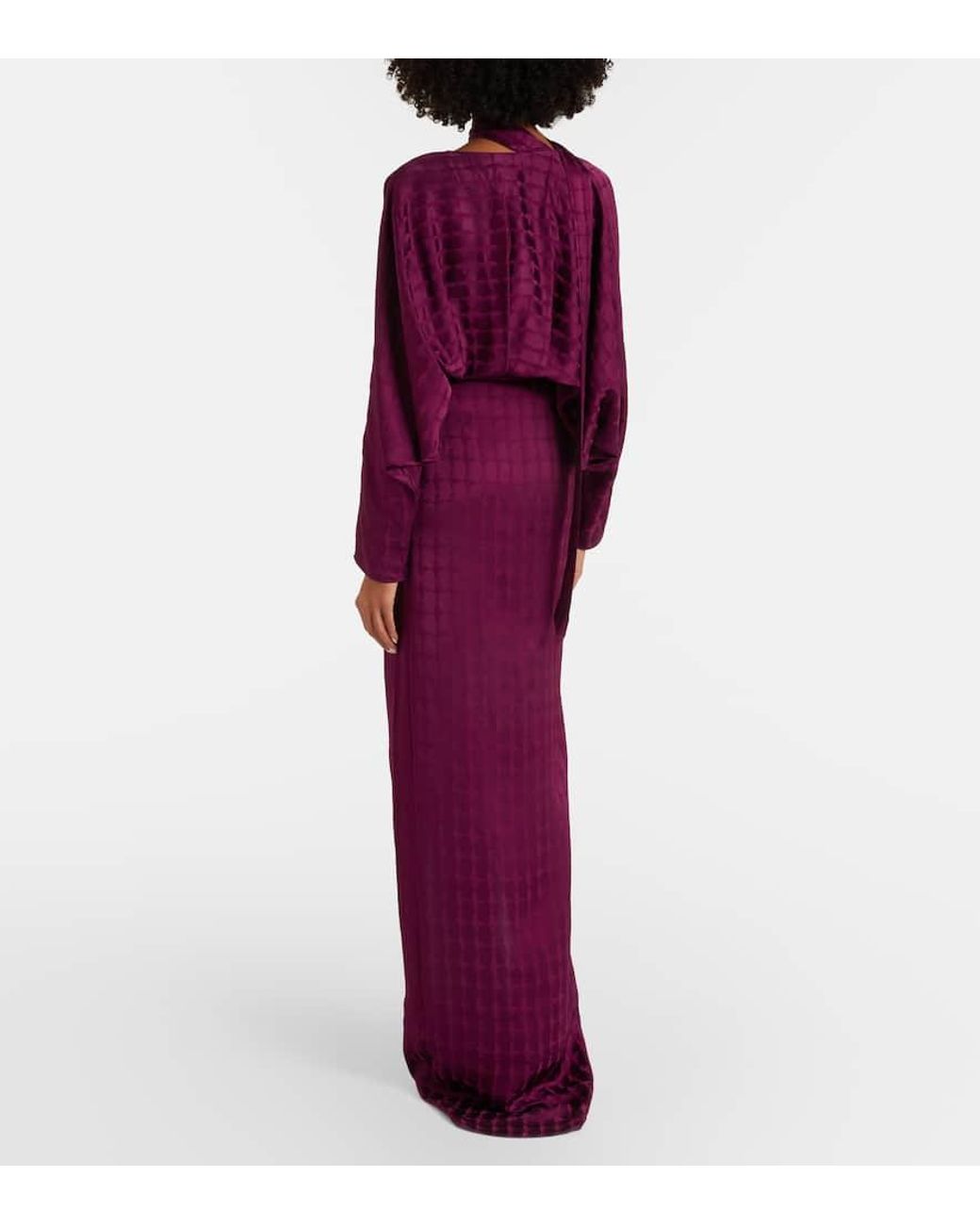 ‎Taller Marmo Purple Wickelkleid Dunaway Aus Cady