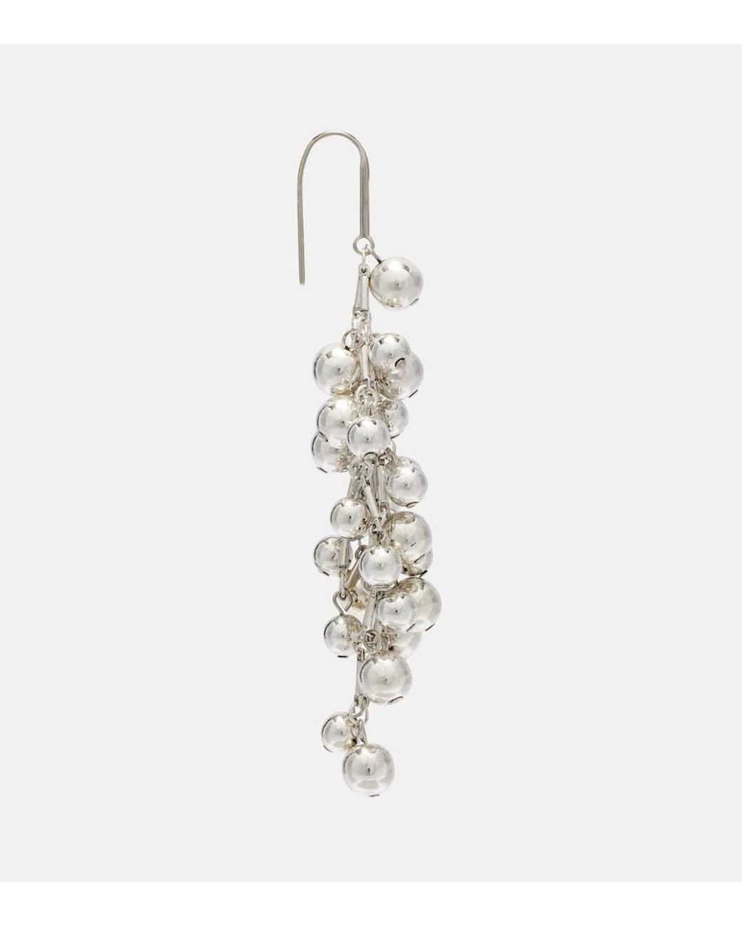 Isabel Marant White Tiva Embellished Drop Earrings