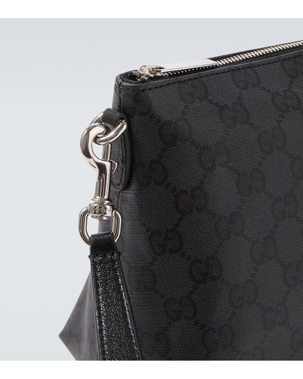 Gucci Black Essence Classic Small Gg Canvas Pouch for men