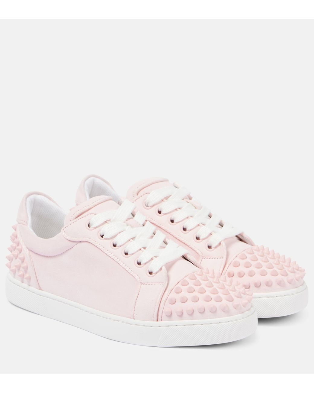 Christian Louboutin Vieira 2 Studded Leather Sneakers in Pink Lyst UK