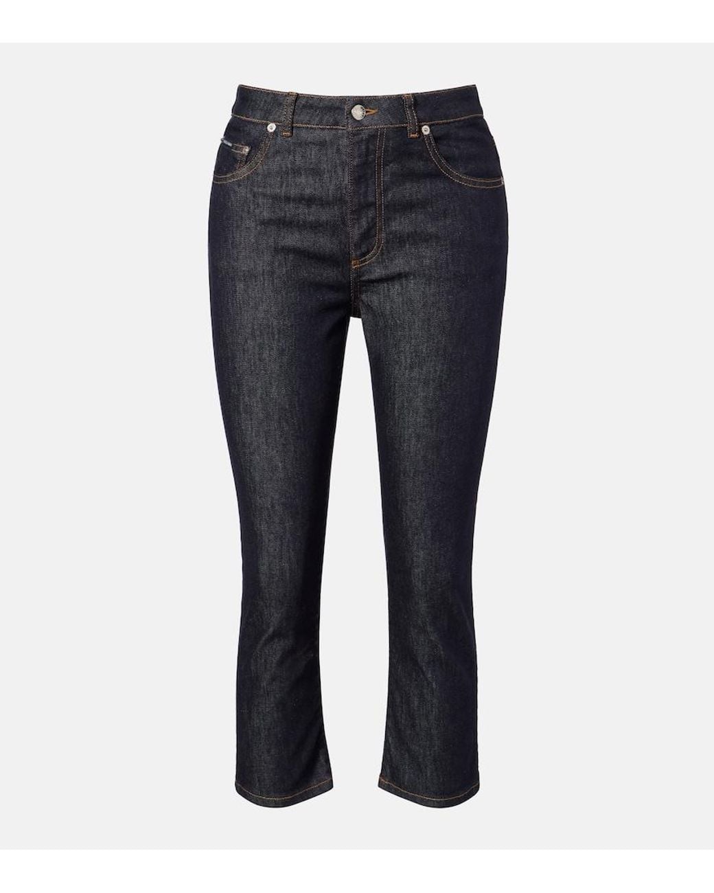 Dolce & Gabbana Blue Denim Capri Pants