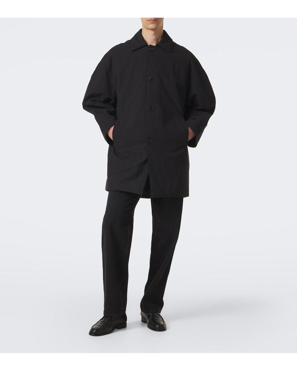 Cappotto Verna di The Row in Black da Uomo