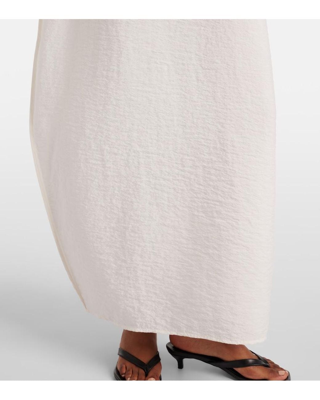 Rohe White Silk-Blend Maxi Dress