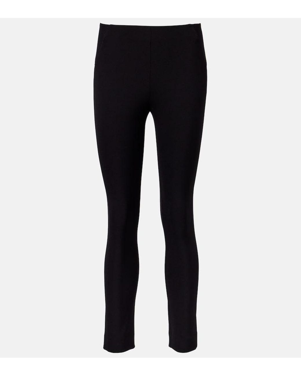 Veronica Beard Black Scuba Cropped Slim Pants