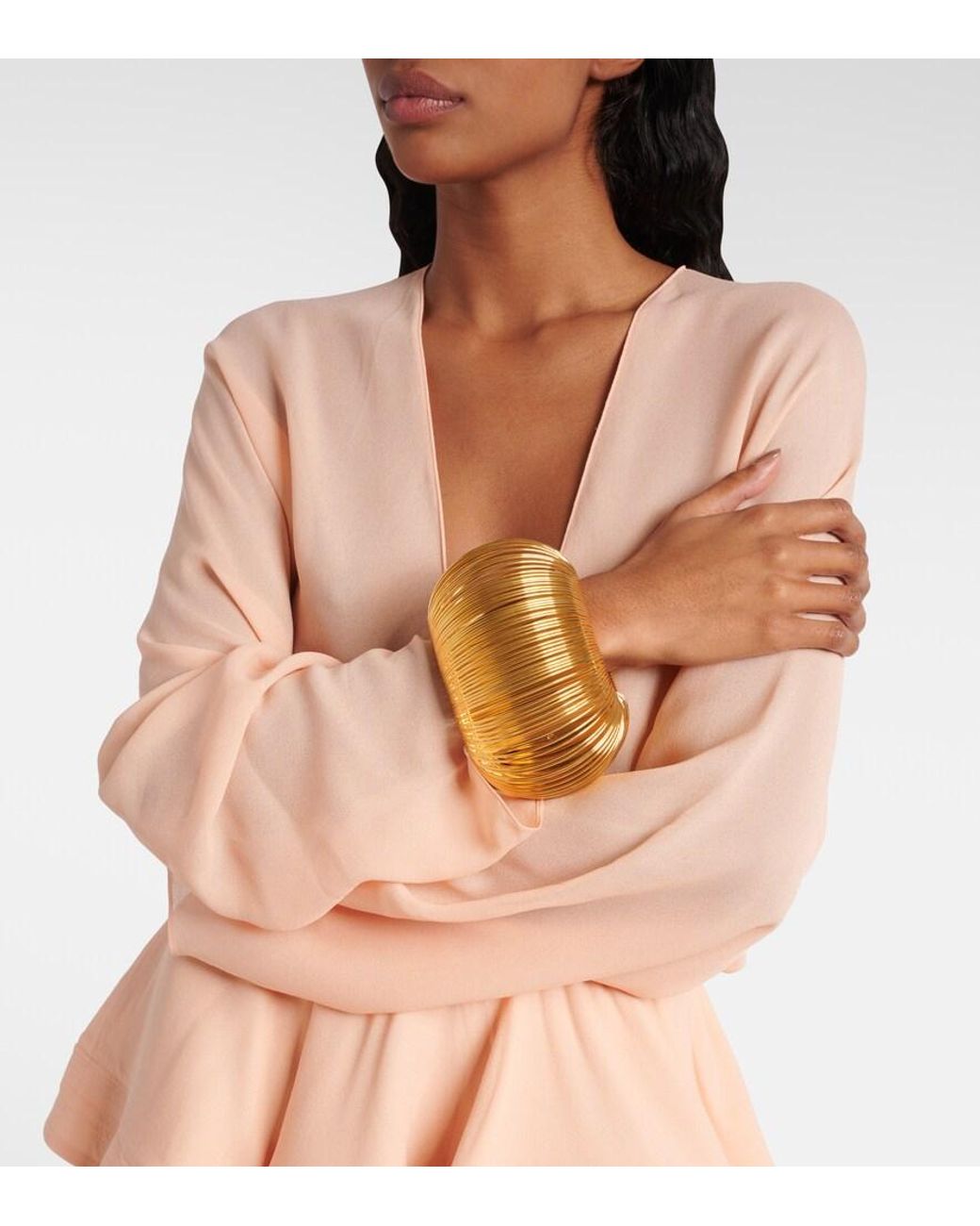 Alaïa Metallic Armreif Slinky