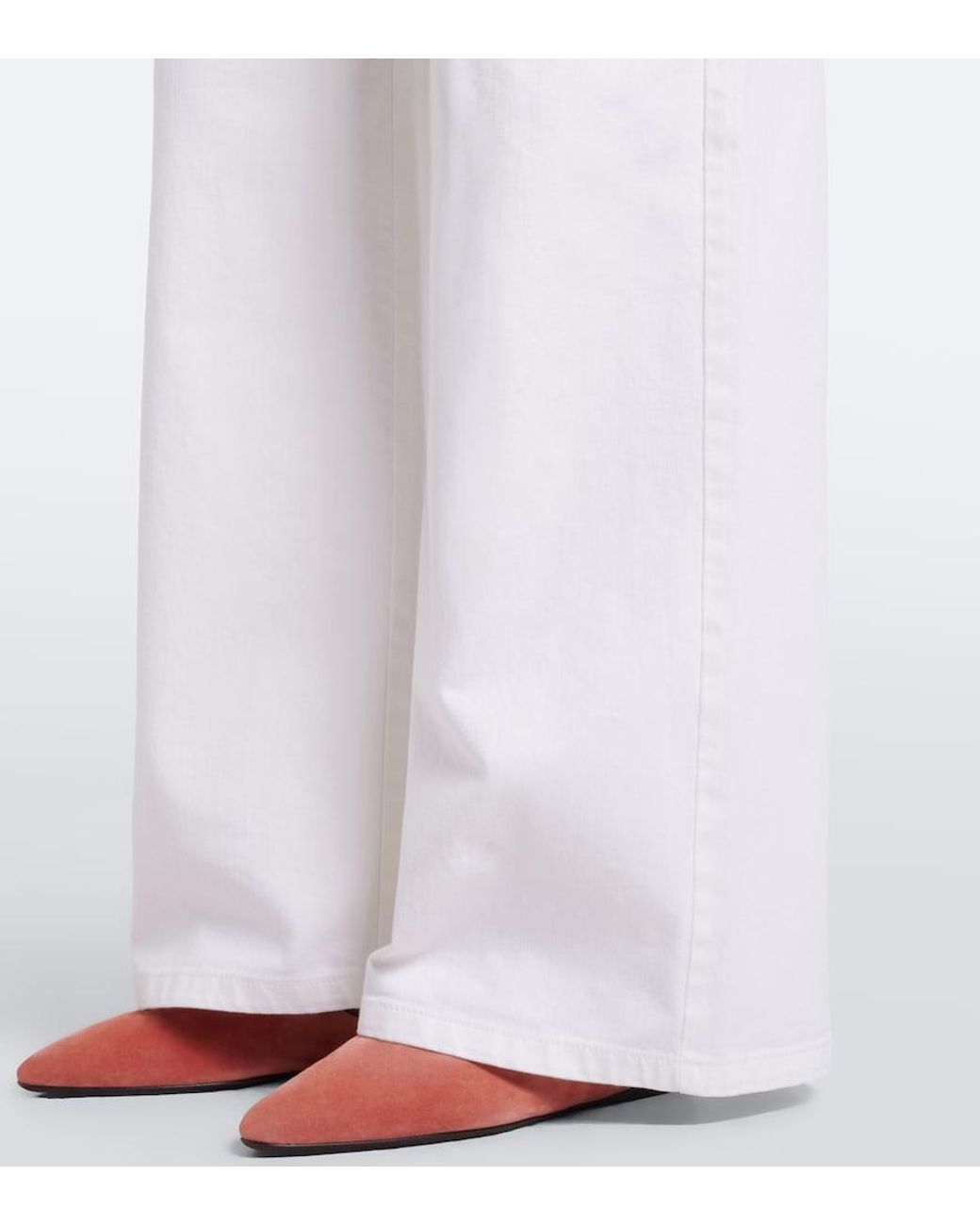 Max Mara White Wide-Leg Jeans