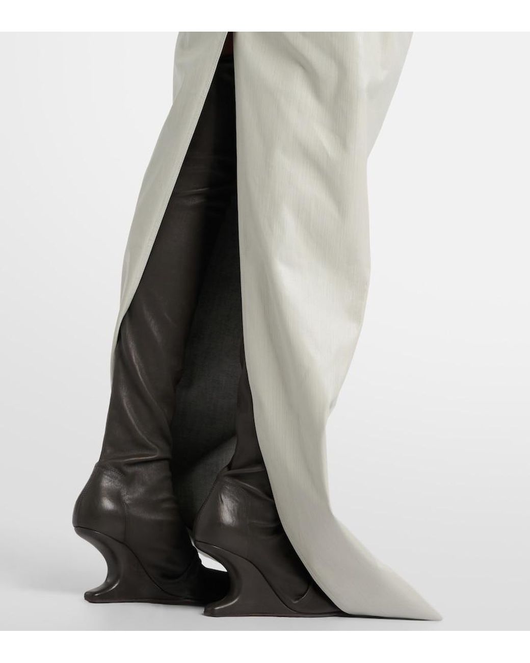 Rick Owens White Winged Long Dress