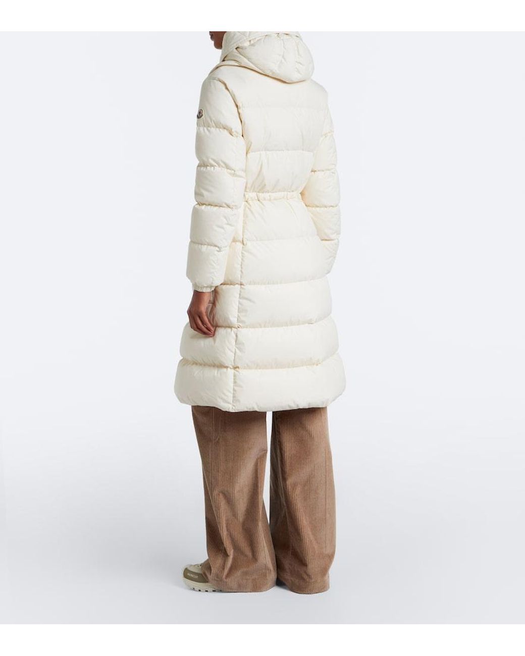 Moncler Natural Pic Hooded Down Coat