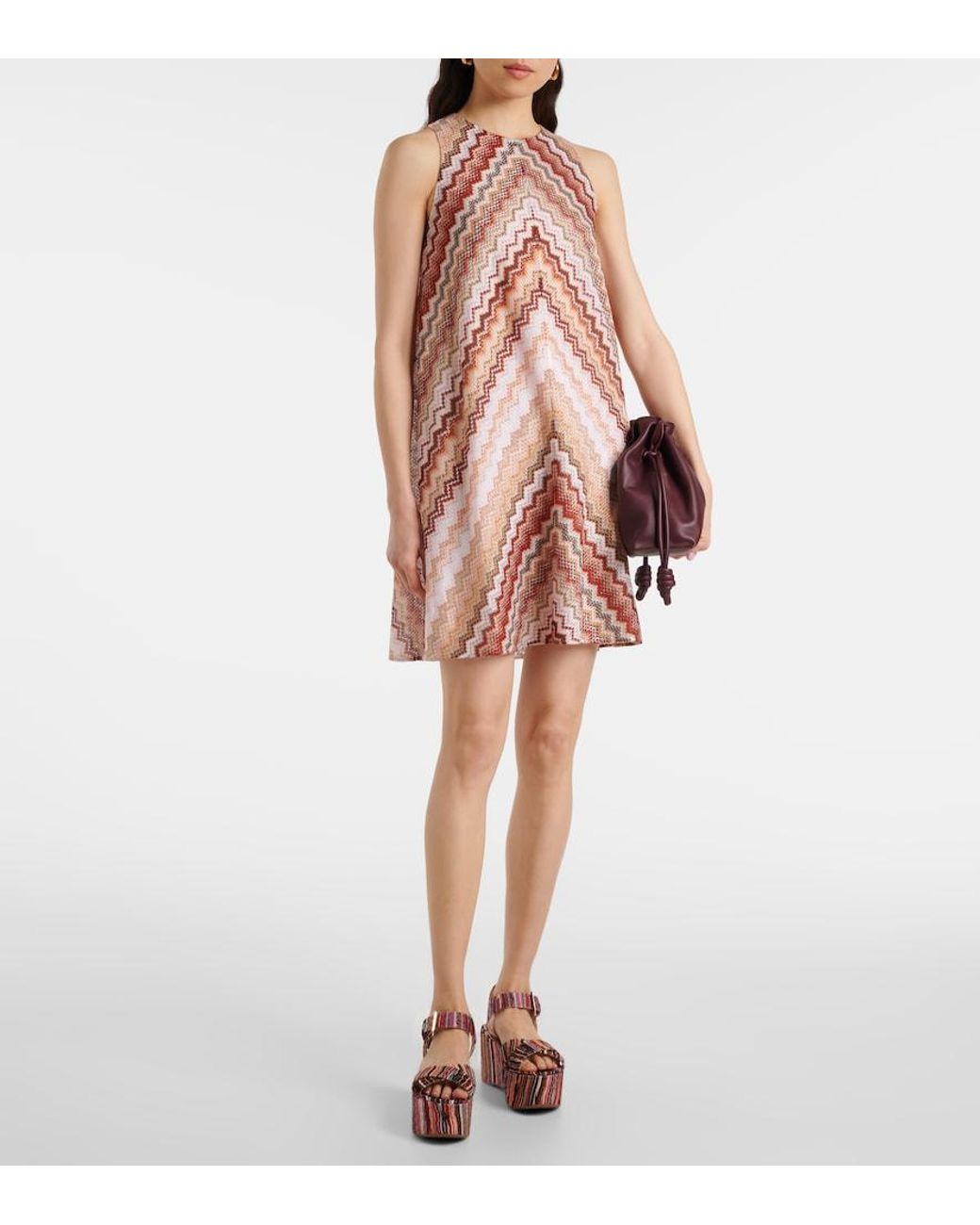 Missoni Pink Julia Raschel Platform Sandals
