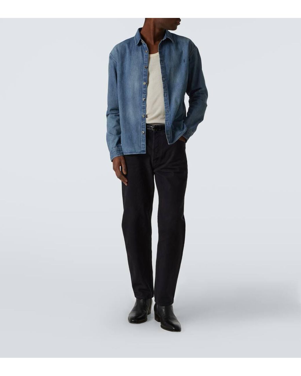 Saint Laurent Jeanshemd in Blue für Herren