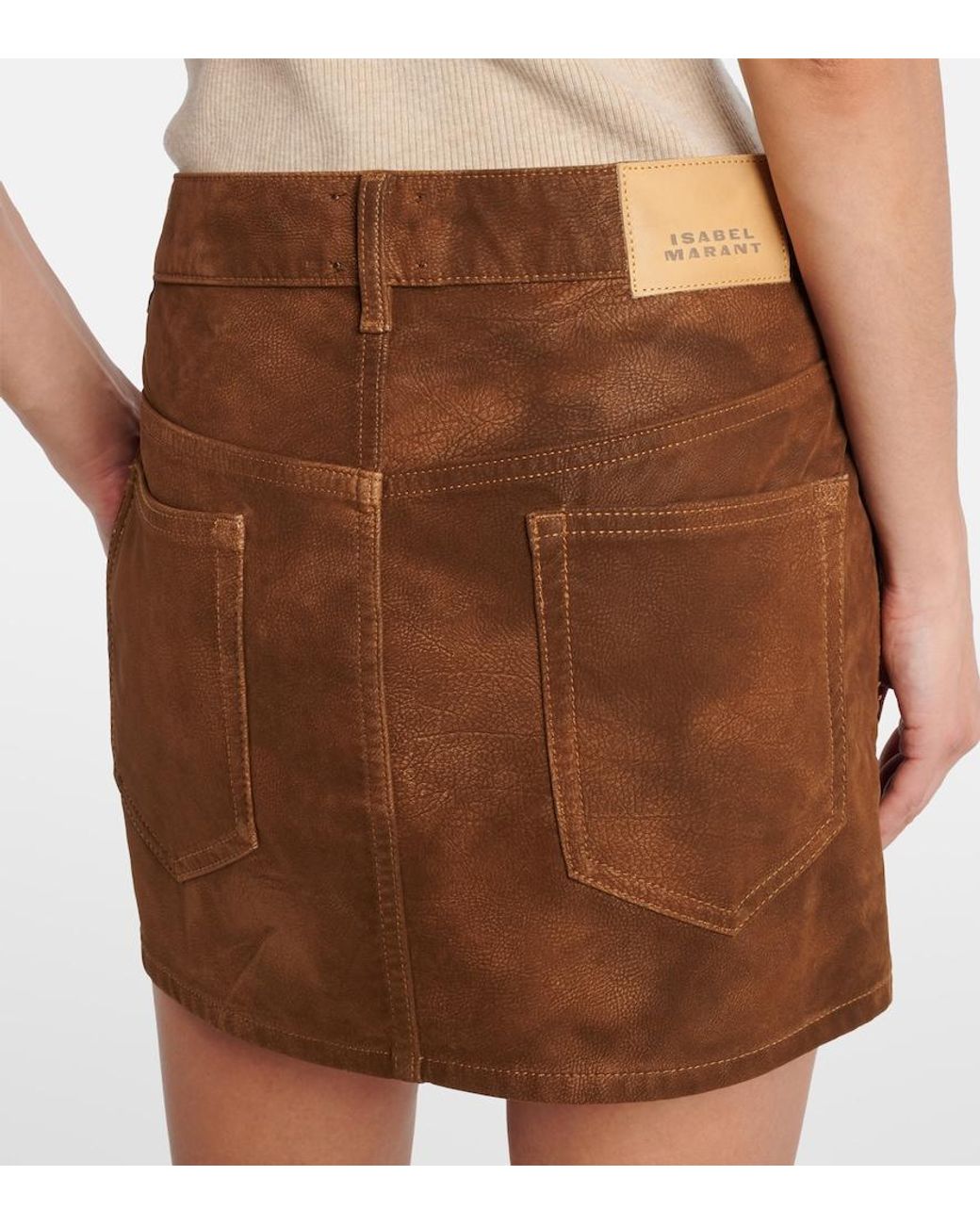 Isabel Marant Brown Kimmy Miniskirt