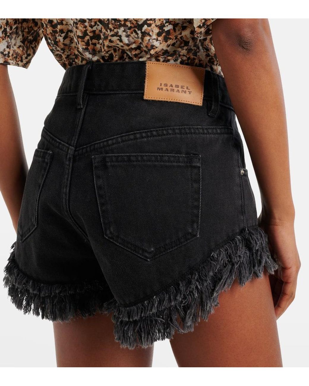 Isabel Marant Black Eneidao Denim Shorts