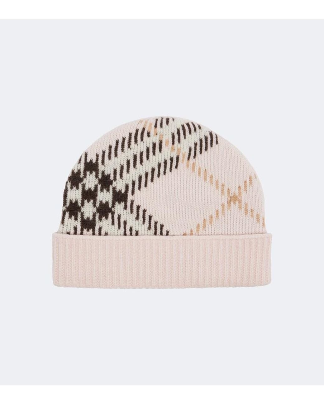 Berretto Check di Burberry in Pink