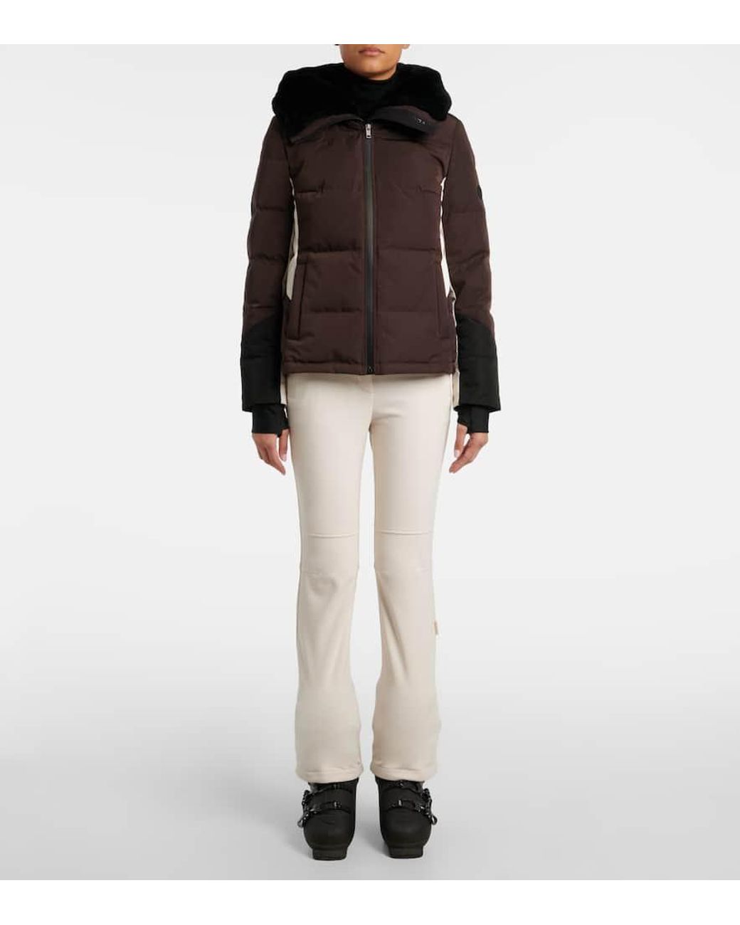 Yves Salomon Brown 64Cm Down-Filled Jacket