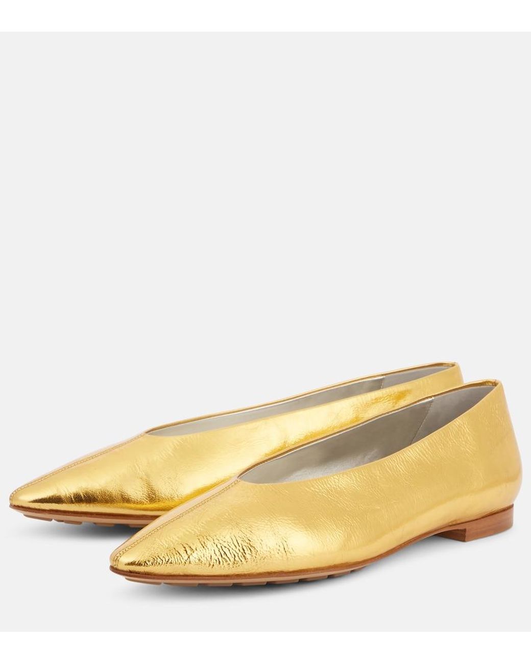 Bottega Veneta Yellow Ballet Flat
