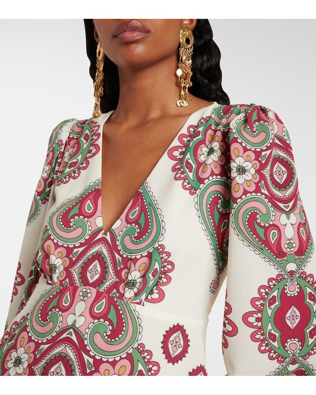 Robe Midi Imprimee Etro en coloris Multicolor