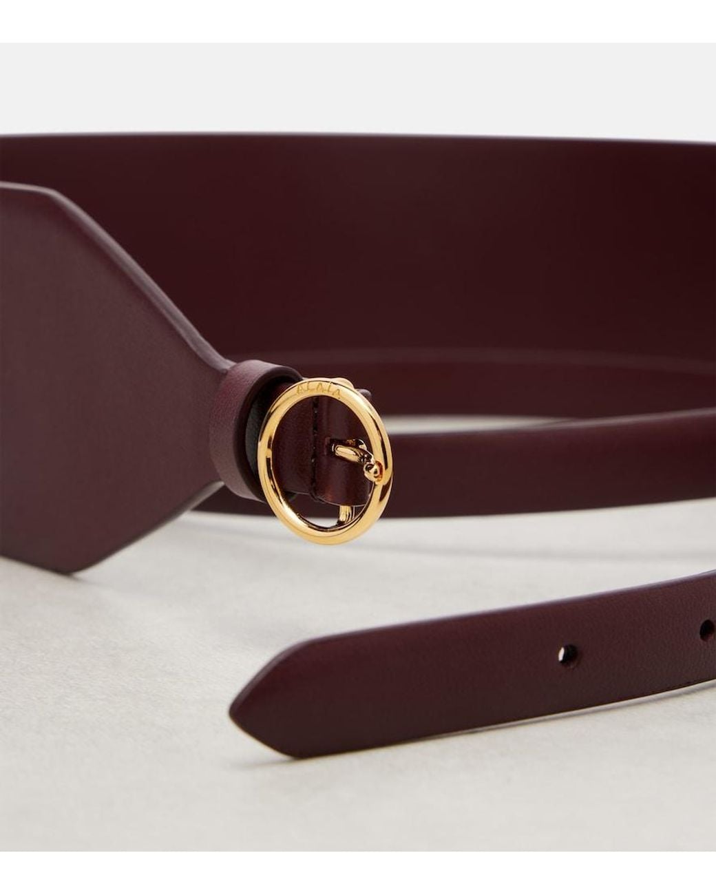 Alaïa Purple Leather Belt