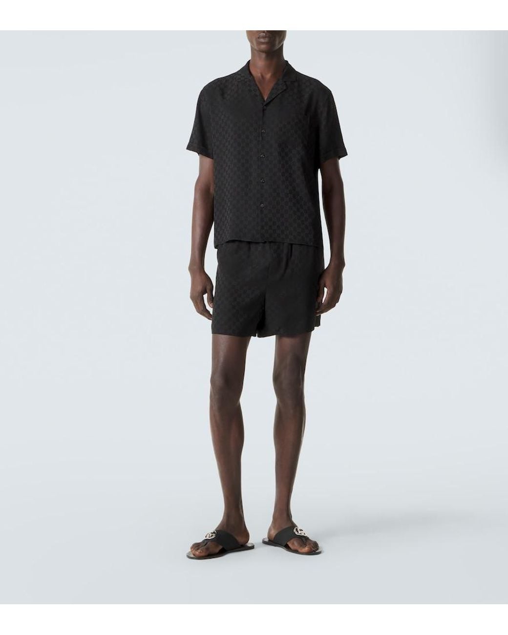 Camicia Bowling di Gucci in Black da Uomo
