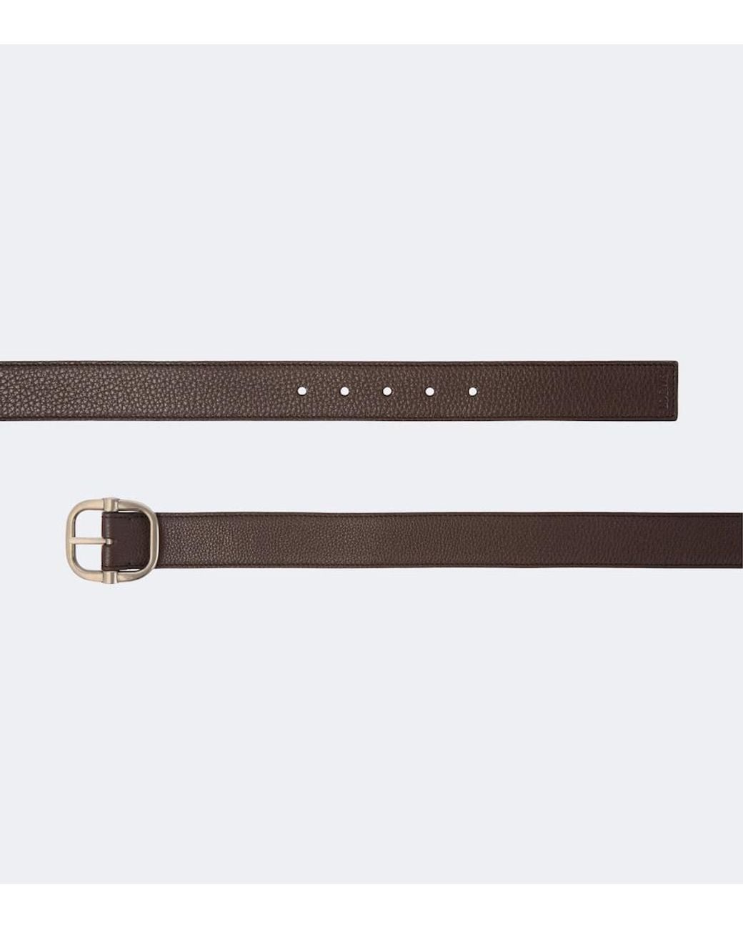 Loewe Brown Loop Reversible Leather Belt for men