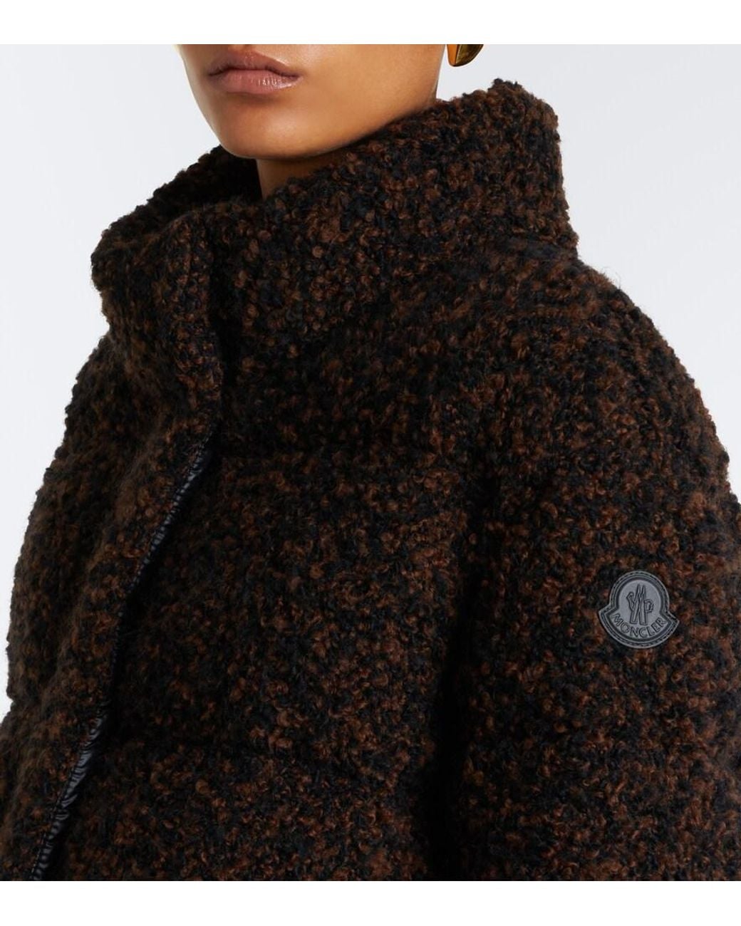 Moncler Black Remarquable Boucle Down Coat