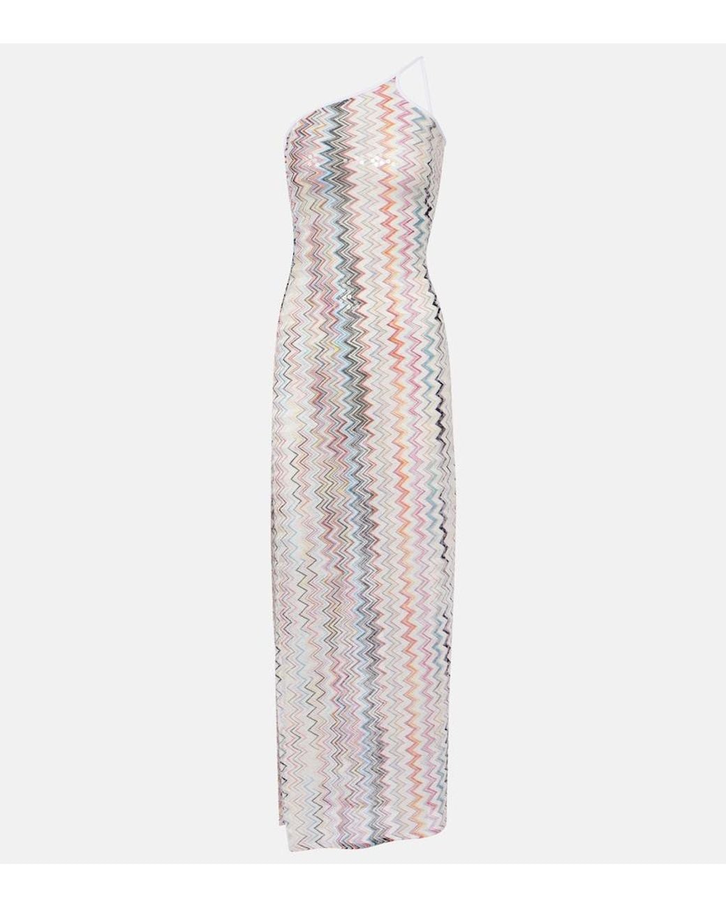 Missoni White Zigzag Beach Dress