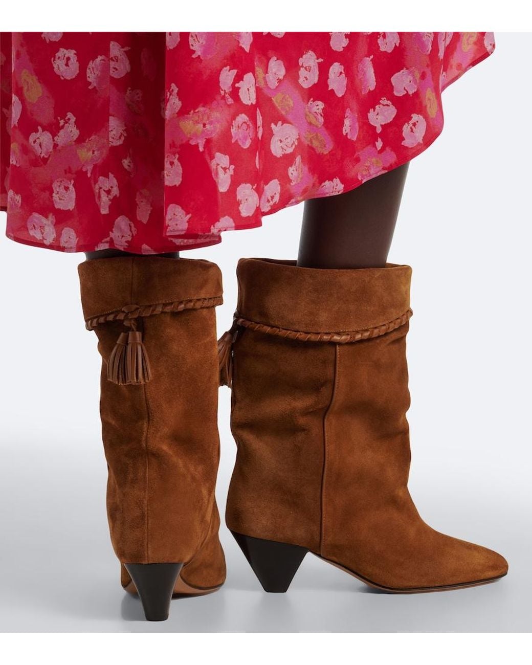 Isabel Marant Brown Dalby Suede Ankle Boots