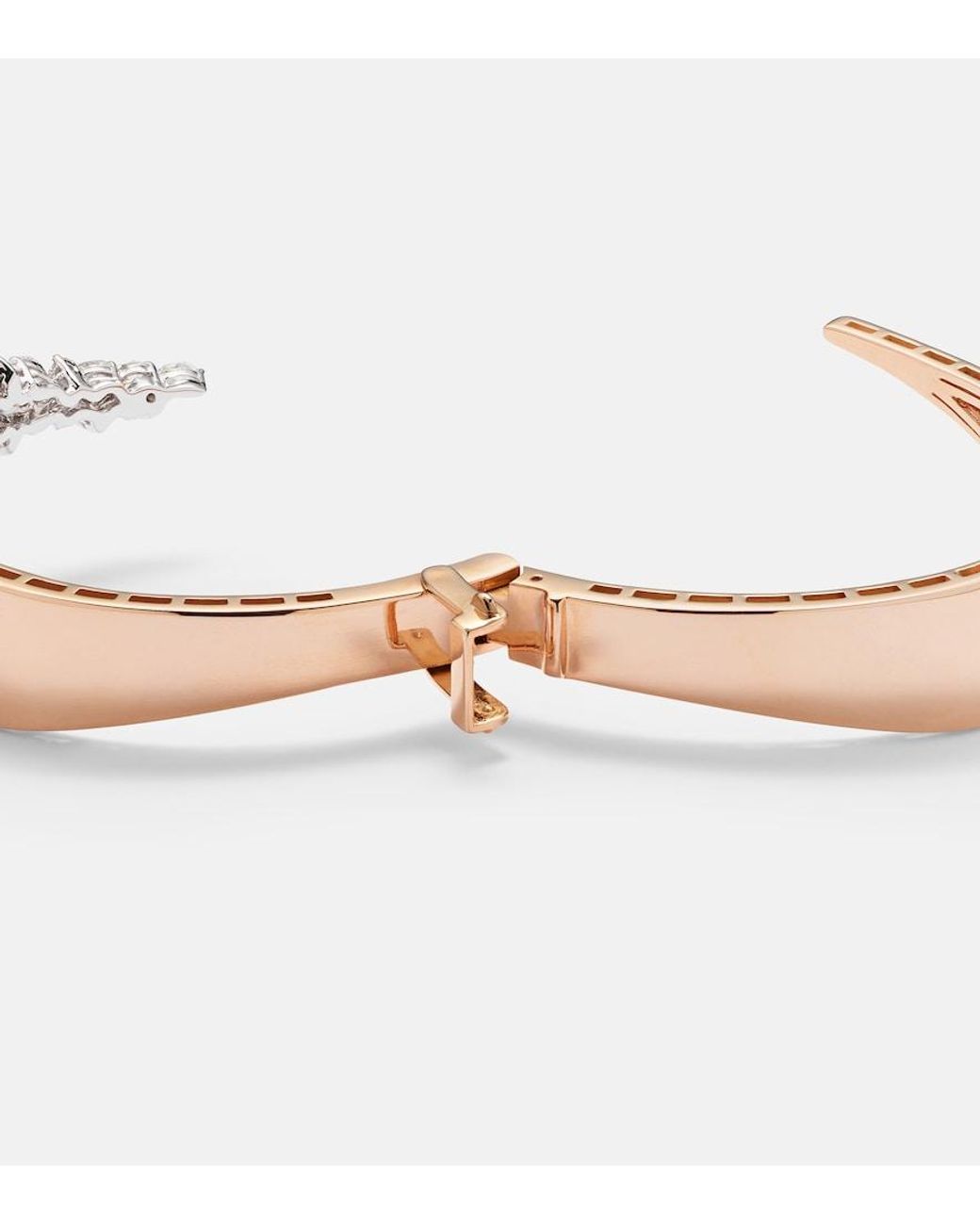 YEPREM White 18Kt Rose And Bracelet With Diamonds