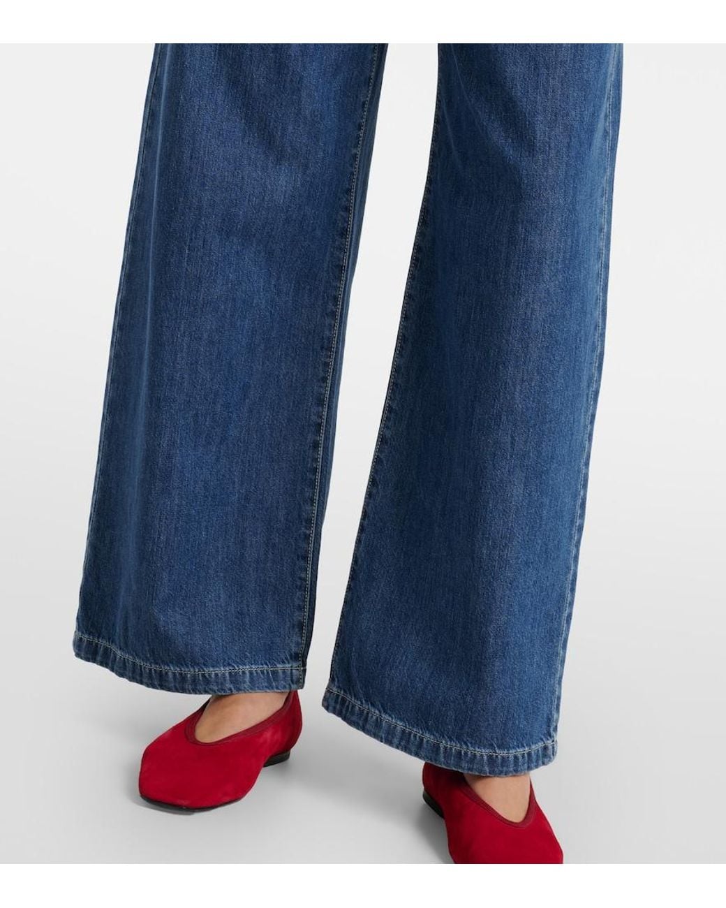 Max Mara Blue Zeus Wide-Leg Jeans