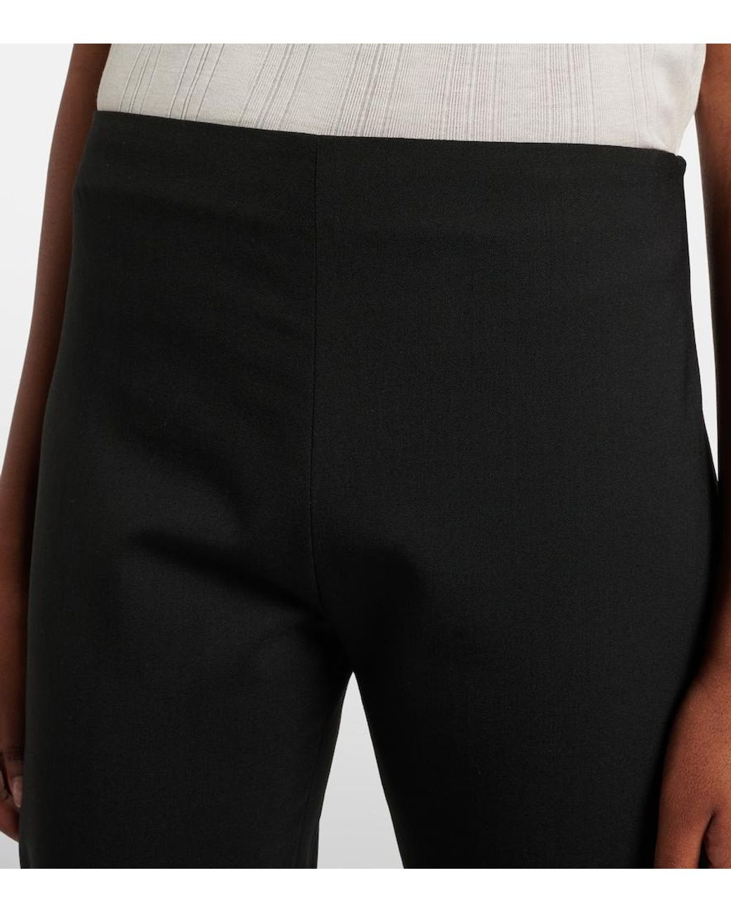 The Row Blue Flamenca Wool Straight Pants