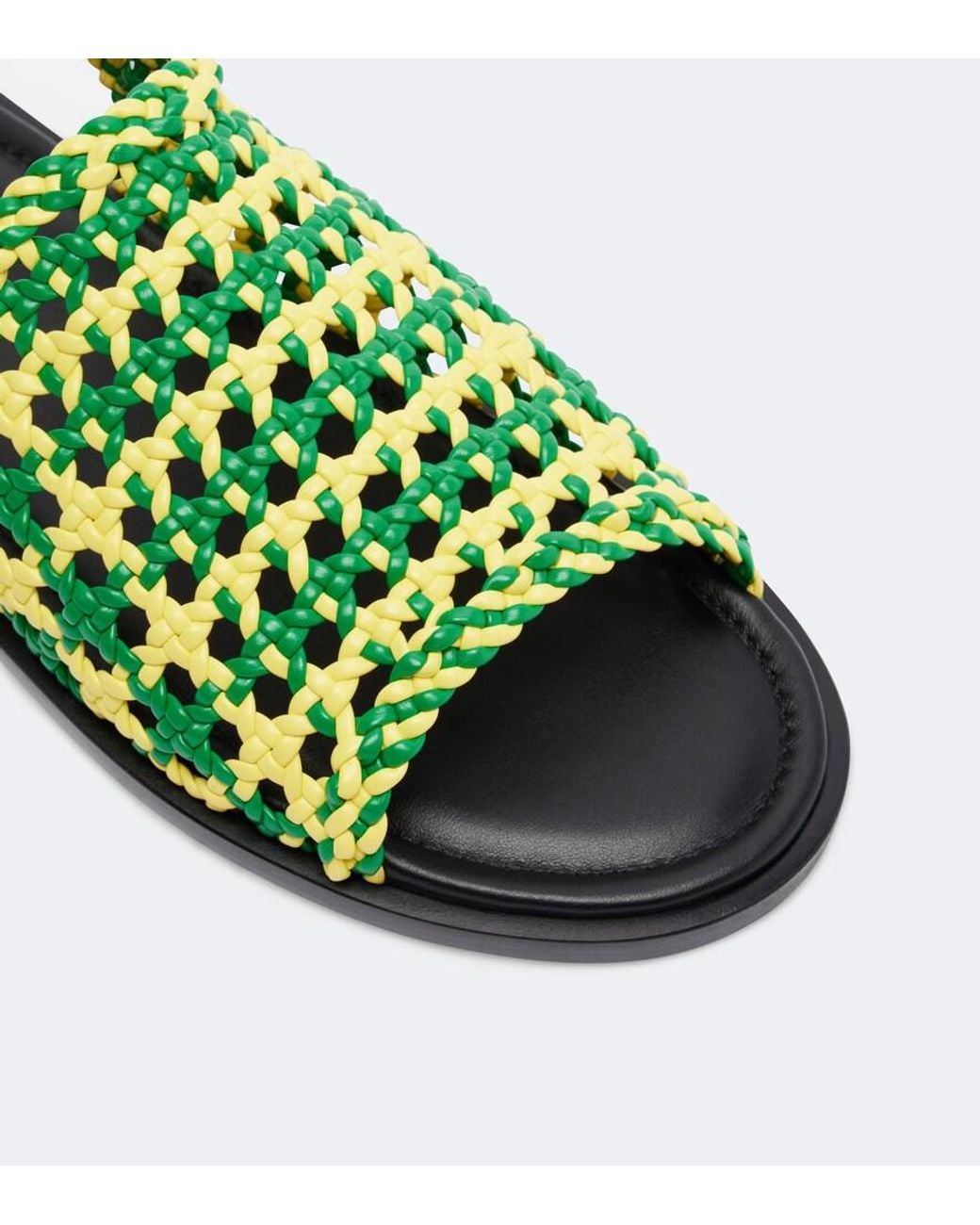 J.W. Anderson Green Net Fishnet Sandals