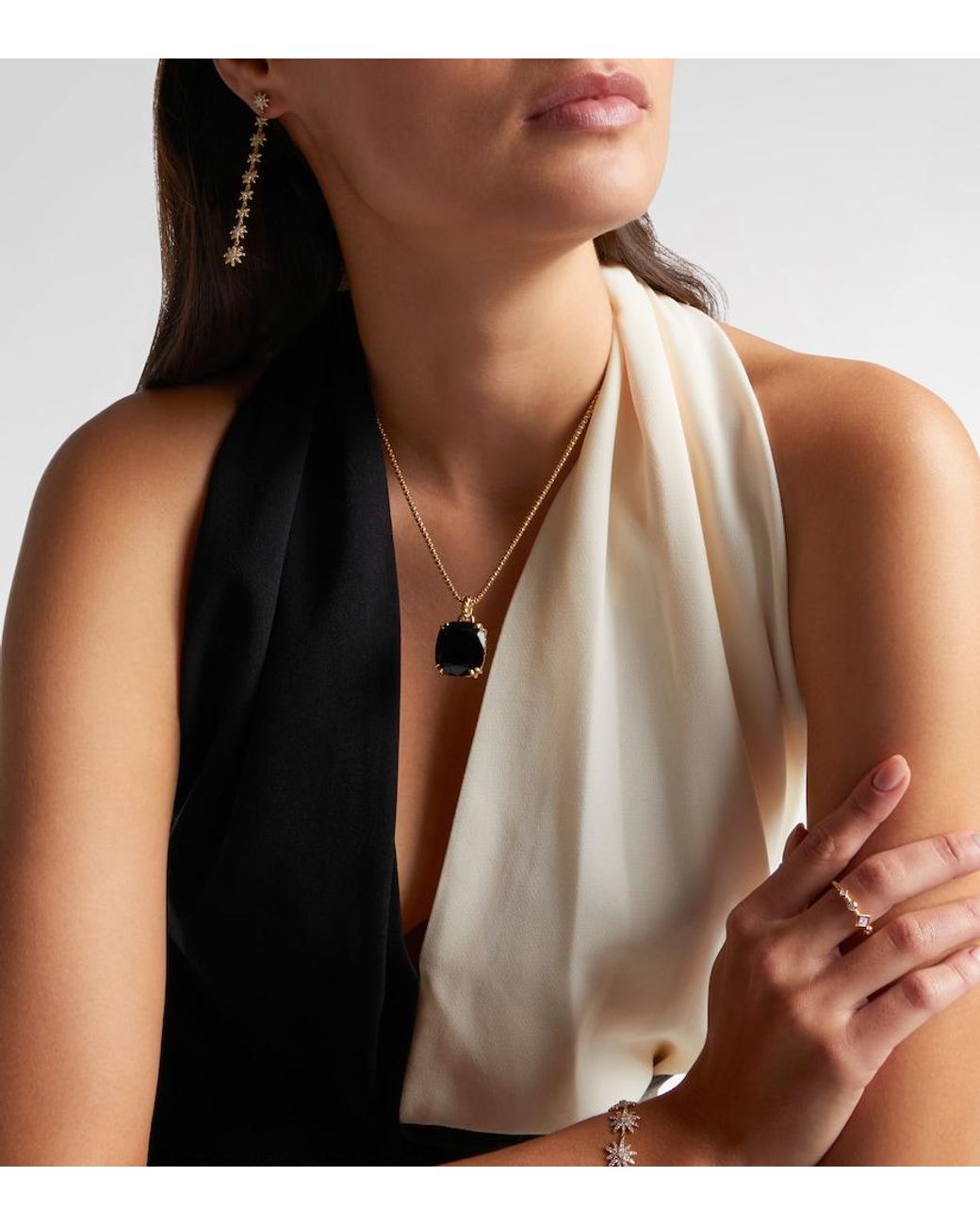 David Yurman Multicolor Marbella 18Kt Necklace With Onyx