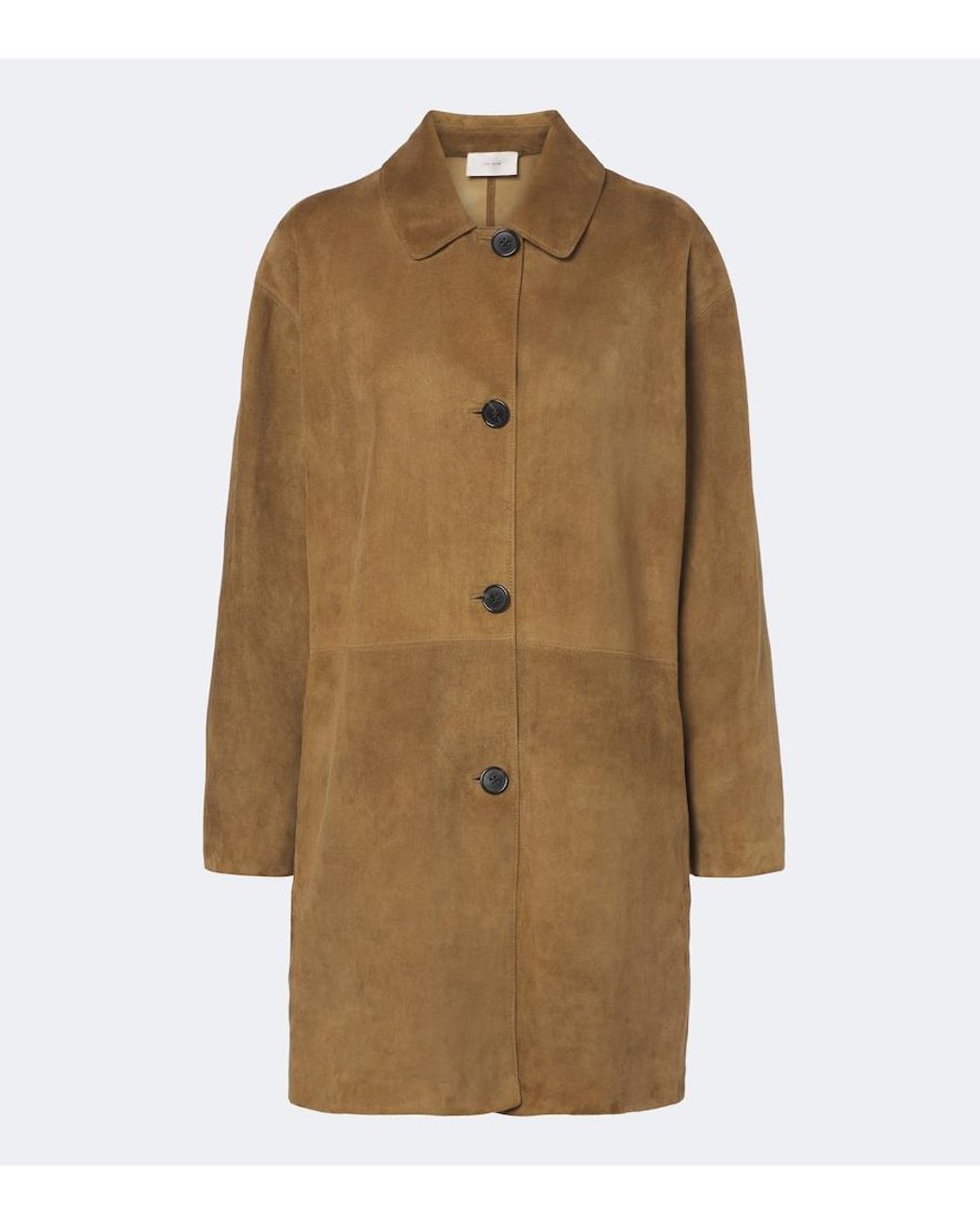 The Row Natural Damir Suede Coat