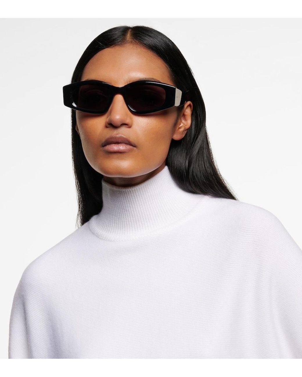 Alaïa Black Eckige Sonnenbrille