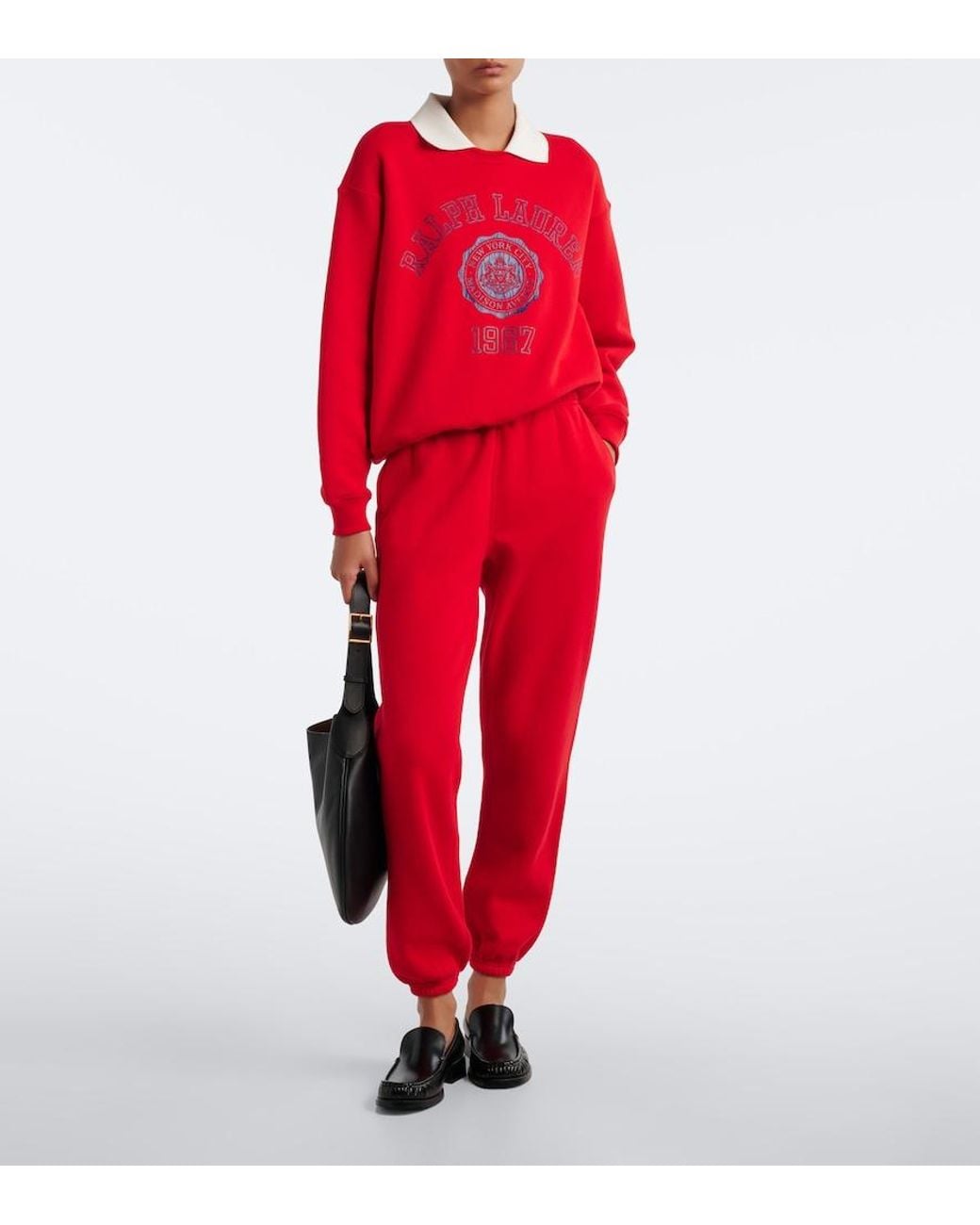 Polo Ralph Lauren Printed Layered Cotton-Blend Sweatshirt