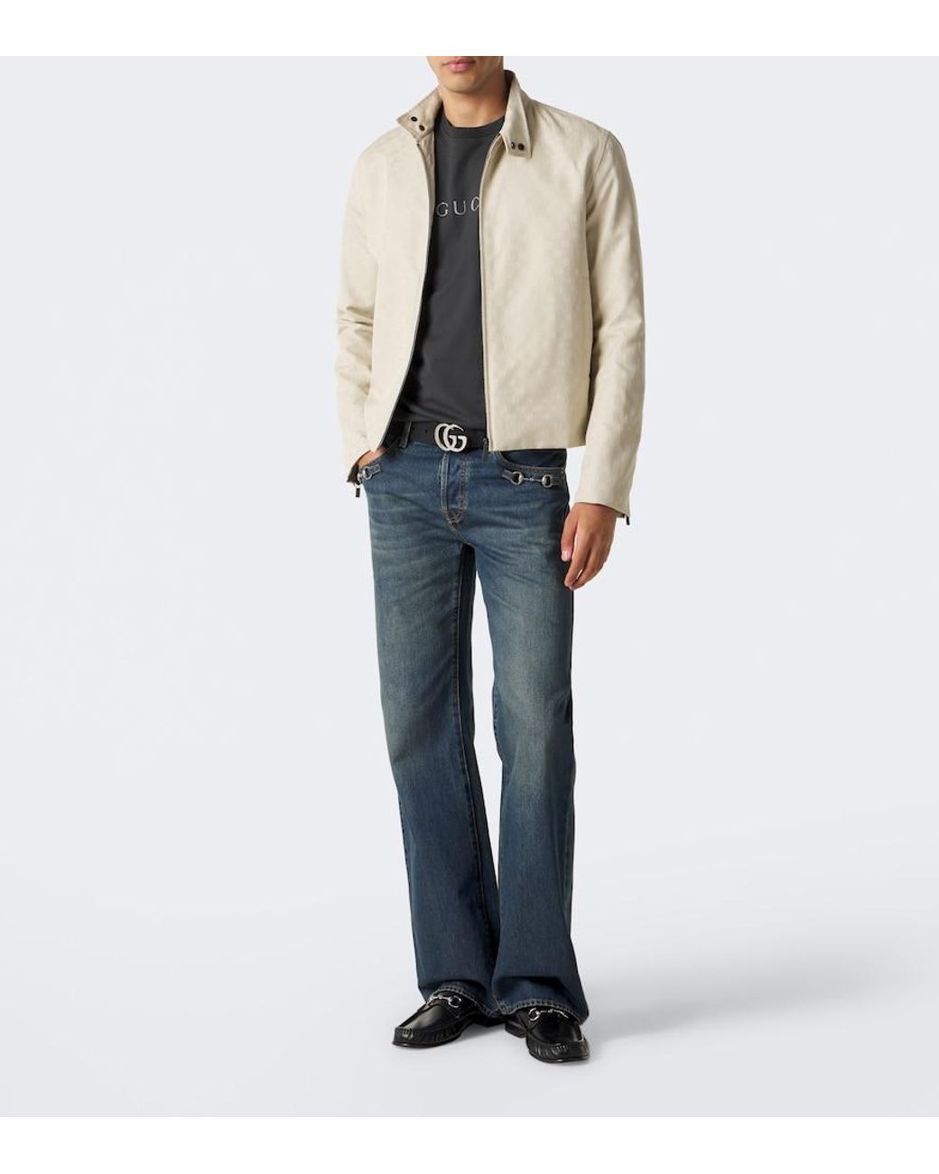 Gucci Black Logo Cotton Jersey T-Shirt for men