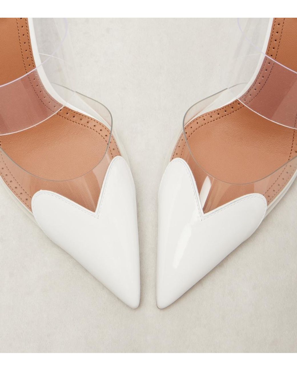 Alaïa White Le Cour 90 Leather And Pu Wedge Mules