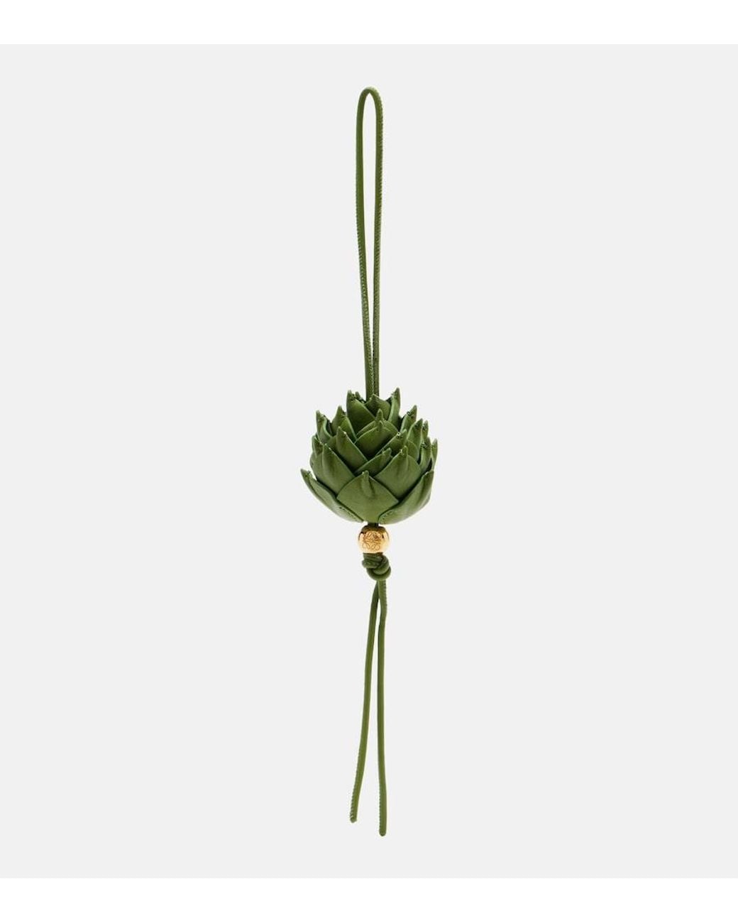 Loewe Green Artichoke Leather Bag Charm
