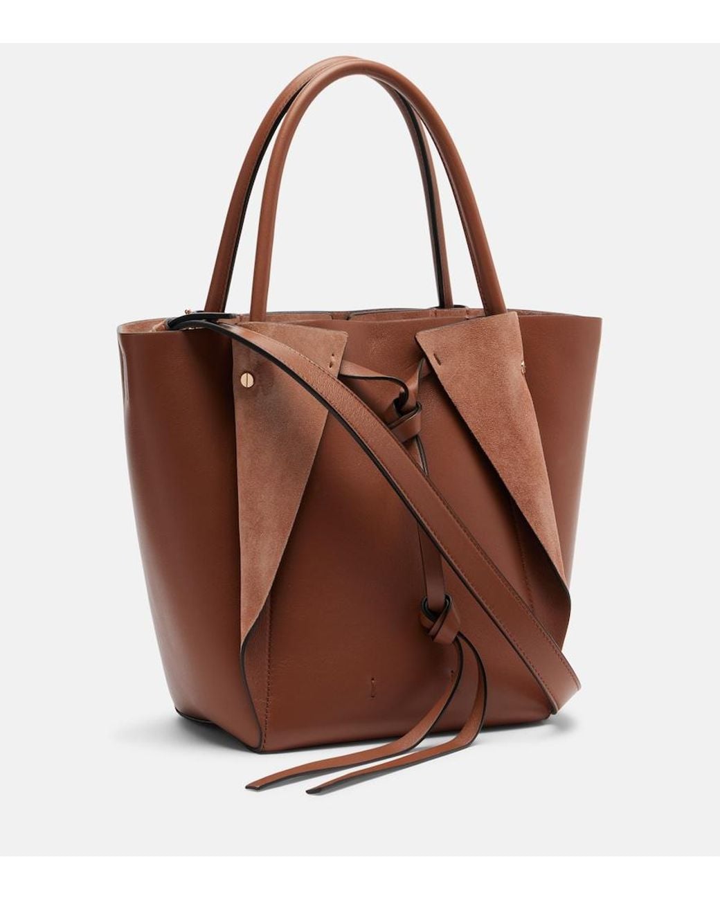Gabriela Hearst Brown Marija Small Leather Tote Bag