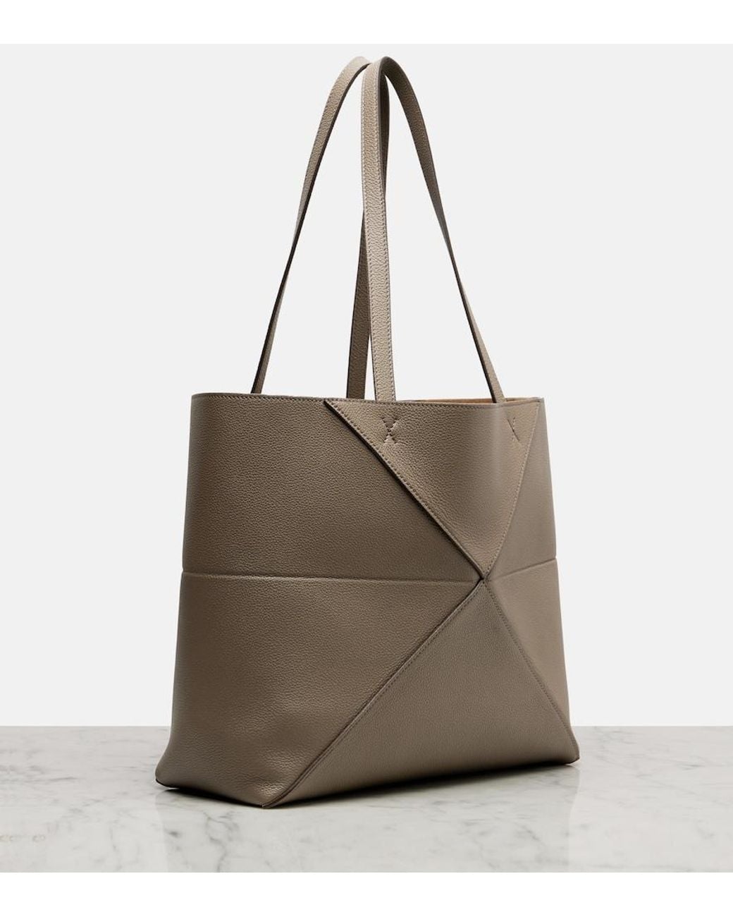 Loewe Natural Puzzle Fold Medium Leather Tote Bag
